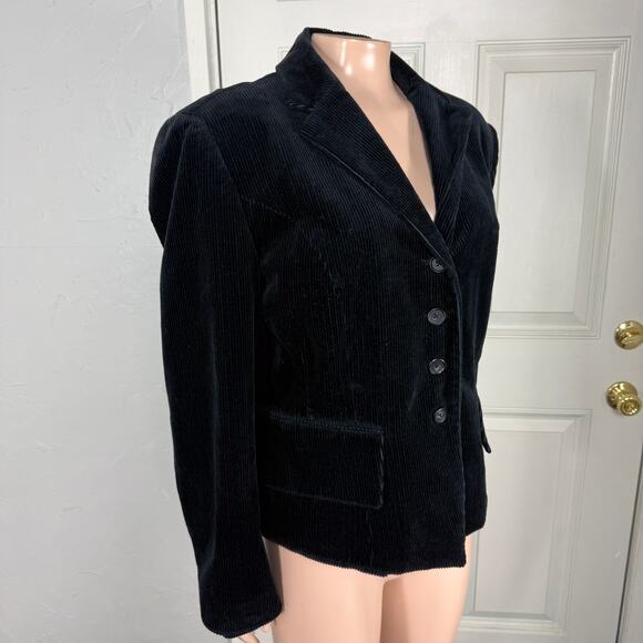 J. Peterman Women's Jacket 16 Corduroy Blazer Career Designer Cotton Button GG11 - Picture 4 of 5